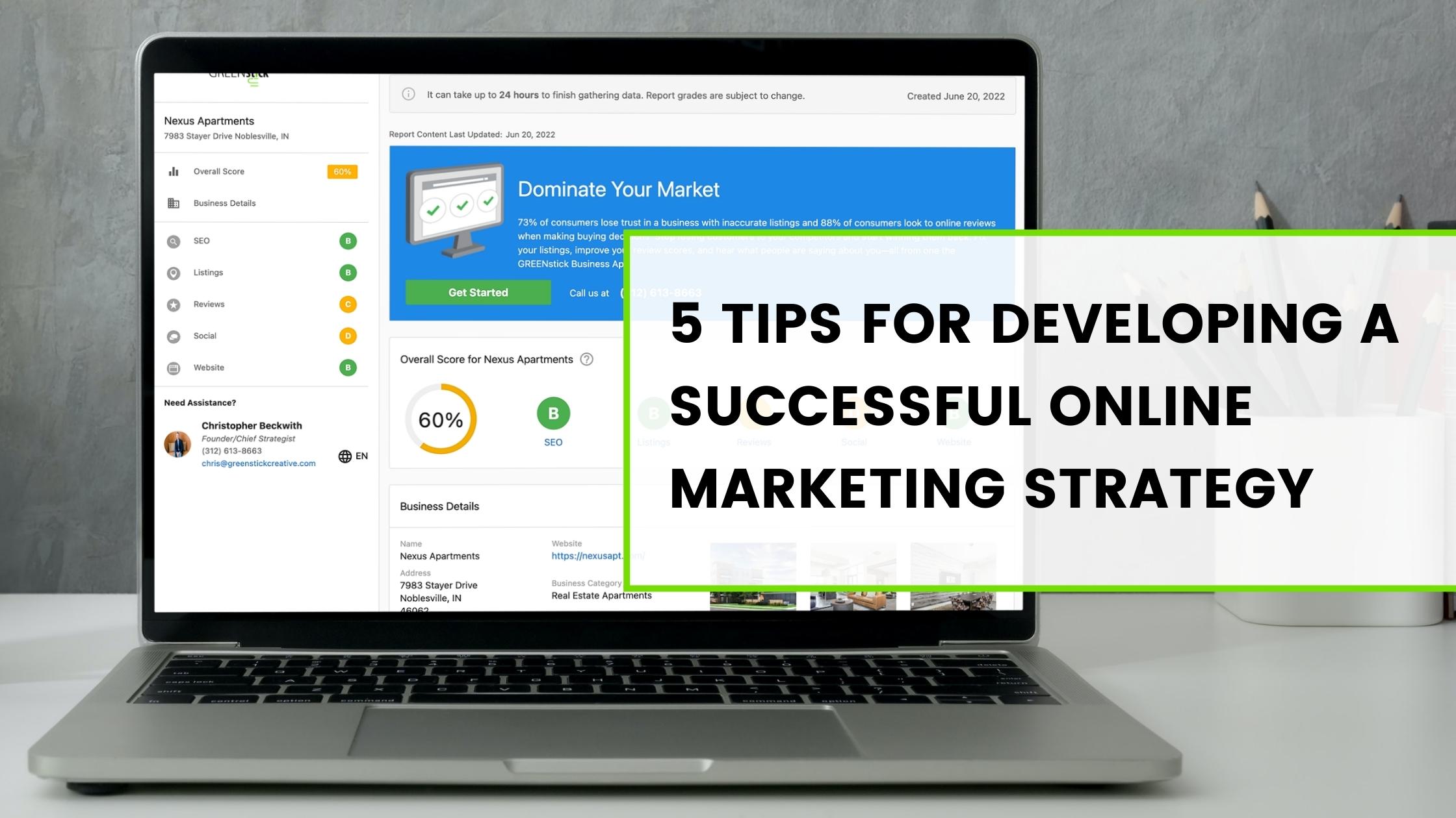 5 Tips For Developing A Successful online marketing strategy for your business